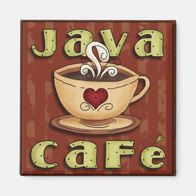 Java Cafe Magnet (Vorne)