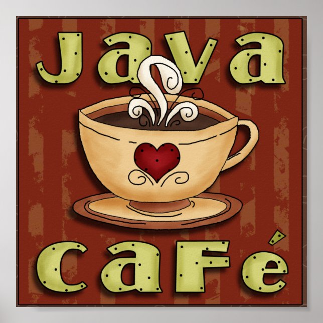 Java Cafe Poster (Vorne)