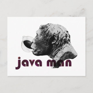 Java Clay Man Postkarte