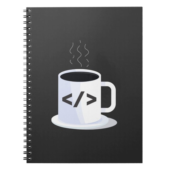 Java Coding Coffee Tasse Funny Programmcode Notizblock (Vorderseite)