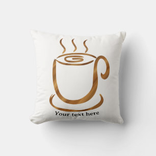 Java Dampfende Tasse Hölzerner geschwungener Kaf Kissen