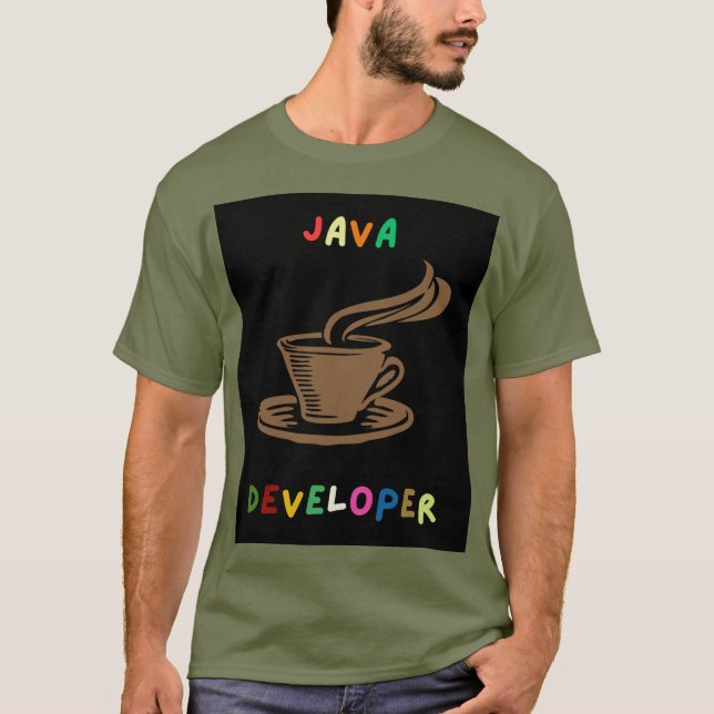 Java Developer Men T - Shirt Black (Vorderseite)