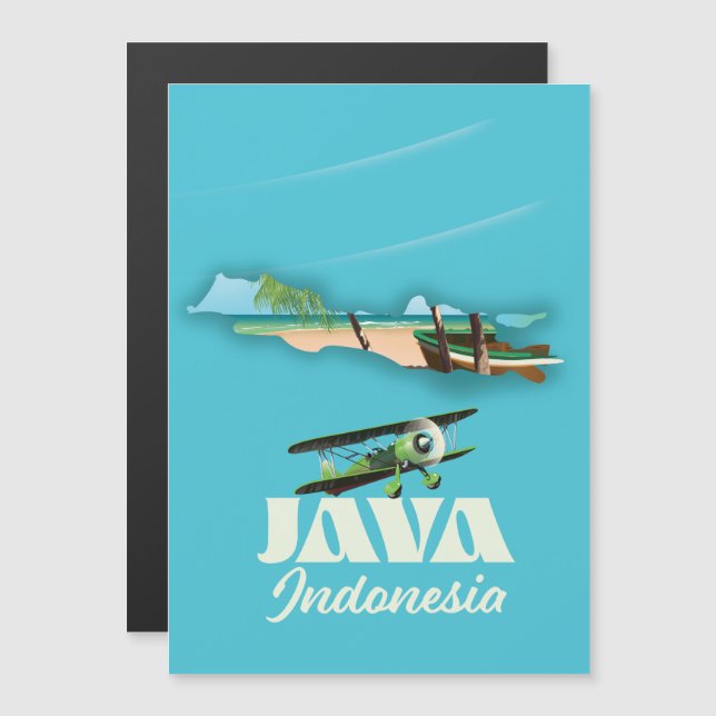 Java Indonesien Karte (Vorne/Hinten)