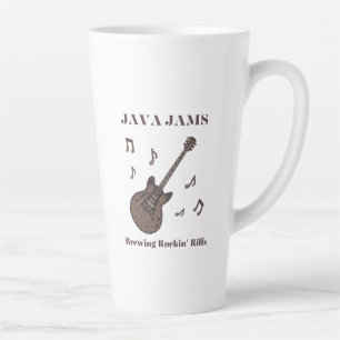 Java Jams-Brewing Rockin' Riffs-Kaffee-Gitarre- Milchtasse