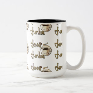 Java Junkie Pattern Coffee Lovers Mug Zweifarbige Tasse