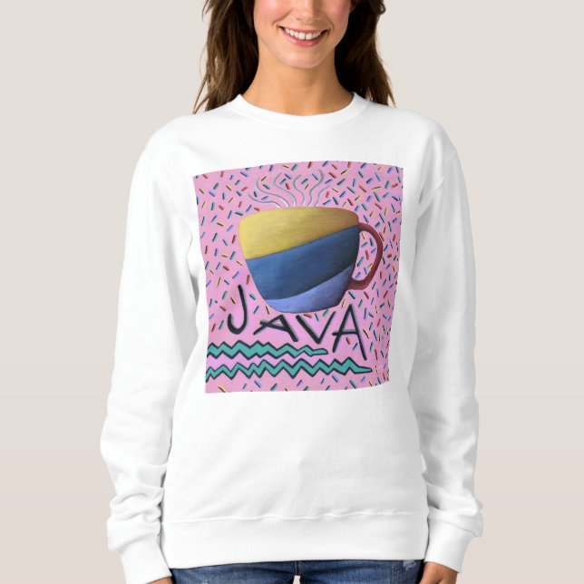 Java-Kaffee Sweatshirt (Vorderseite)