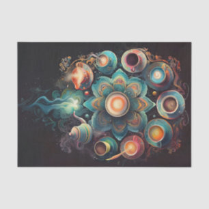 Java Mandala, Alle Lieben Kaffee! Seidenpapier