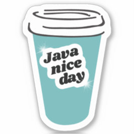 Java Nice Day Vinyl Sticker