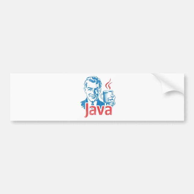 Java-Programmierer-Geschenk Autoaufkleber (Vorne)