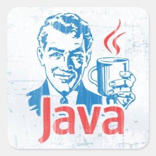 Java-Programmierer Quadratischer Aufkleber