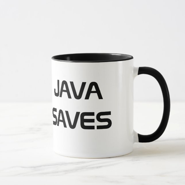 Java rettet Kaffee-Tasse Tasse (Rechts)