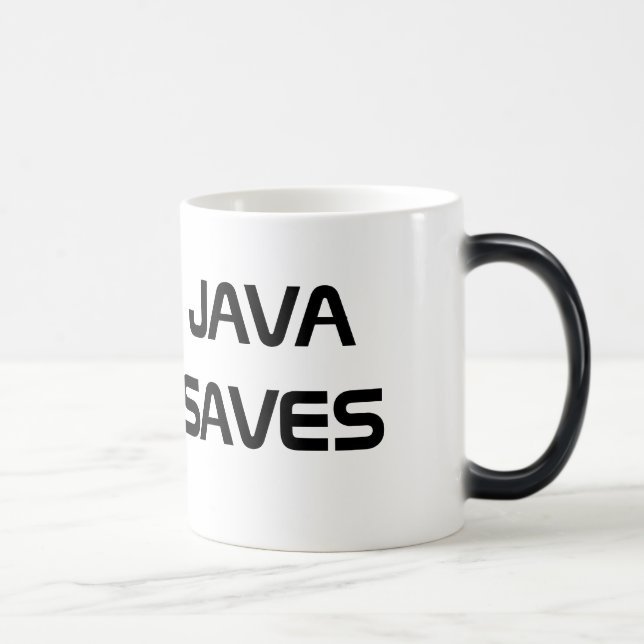Java rettet Kaffee-Tasse Verwandlungstasse (Rechts)