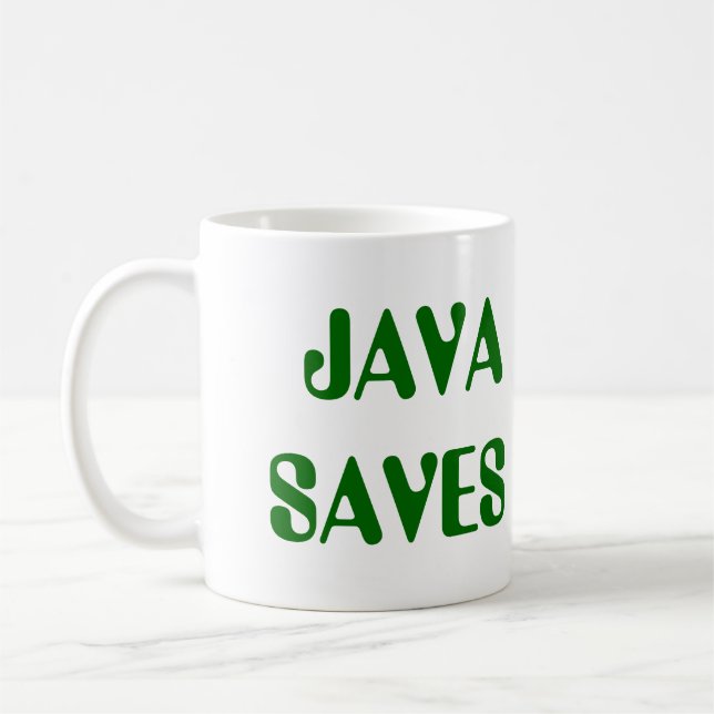 Java rettet Tasse (Links)