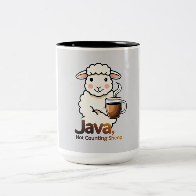 Java Sheep-Tasse Zweifarbige Tasse (Mittel)