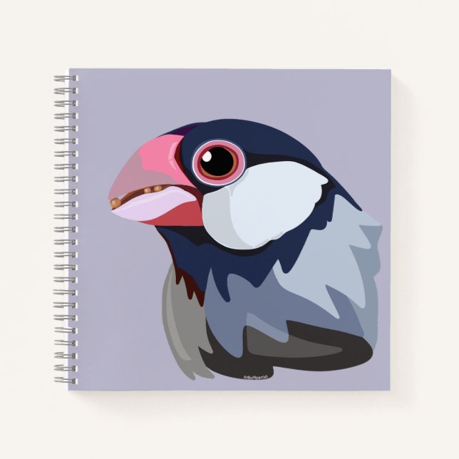 Java Sparrow - vereinfacht Notizbuch (Vorderseite)