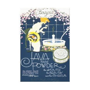 Java stellen Pulver-Vintage Leinwanddruck
