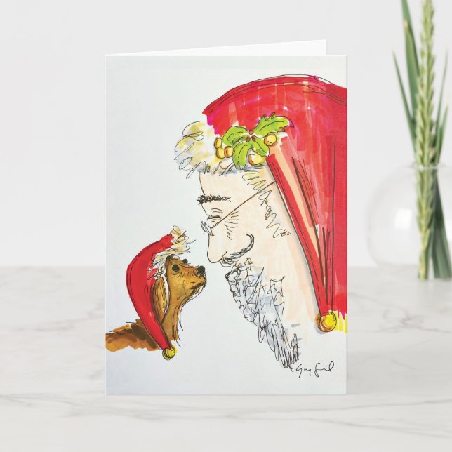 Java und Santa - Weihnachtskarte Ankündigung (Vorderseite)