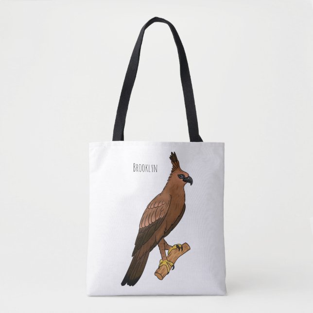 Javan hawk eagle bird cartoon illustration  (Vorderseite)