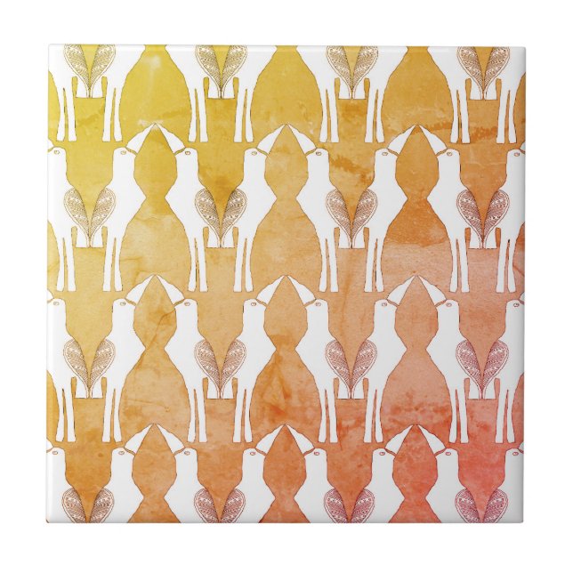 Javan Myna Bird - Dekorative Tiles Fliese (Vorderseite)