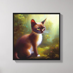 Javanese Cat Leinwanddruck