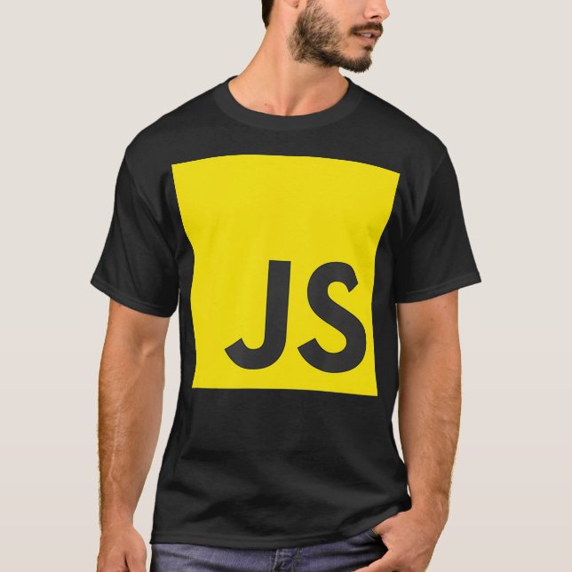 JavaScript JS React AngularJS Vuejs Nodejs Program T-Shirt (Vorderseite)