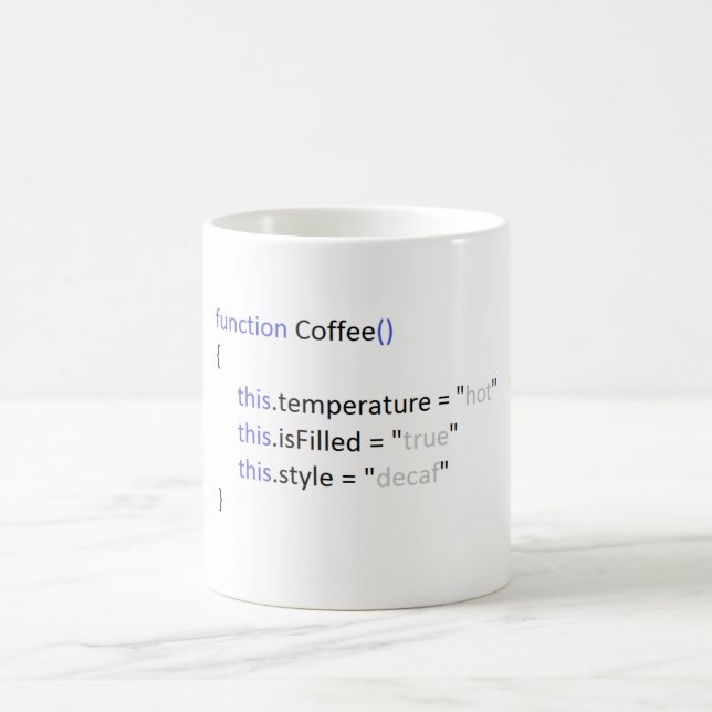 Javascript-Kaffee-Tasse Kaffeetasse (Mittel)