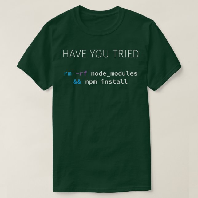 Javascript NodeJS Programmierer Entwickler-Softwar T-Shirt (Design vorne)