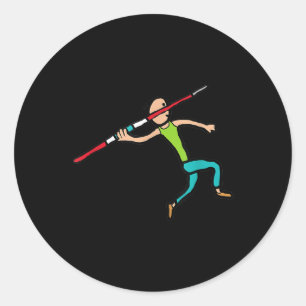 Javelin Runder Aufkleber