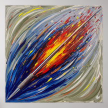 Javelin Throw-Malerei