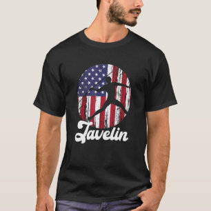Javelin Thrower US Flag Track & Field Javelin T-Shirt