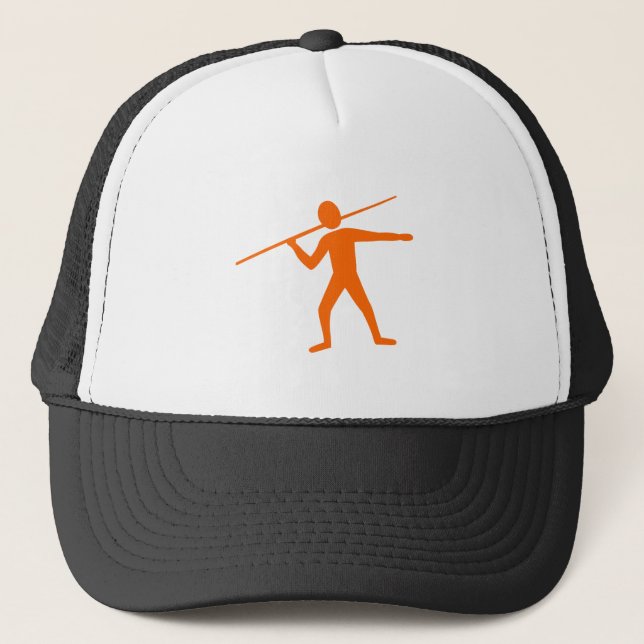 Javelin Trower - Orange Truckerkappe (Vorderseite)