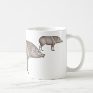 Javelinas ergatterte Peccaries-einzigartige Kaffeetasse