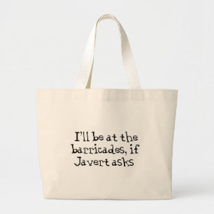 Javert Les Miserables Jumbo Stoffbeutel
