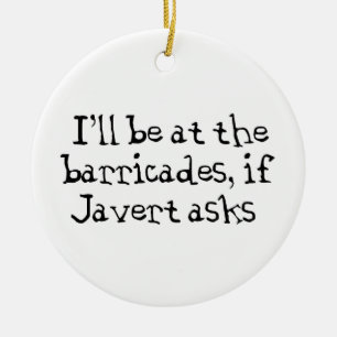 Javert Les Miserables Keramik Ornament