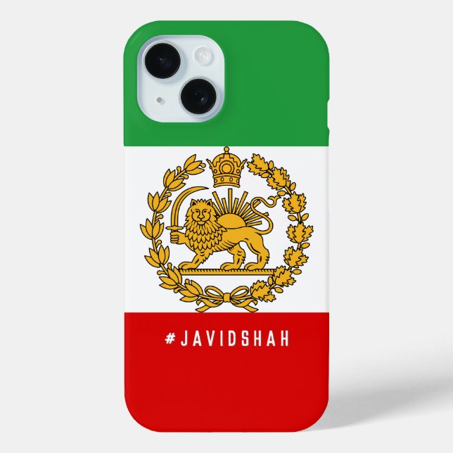 Javid Shah Pahlavi, die Krone der Sonnenflagge Case-Mate iPhone Hülle (Rückseite)