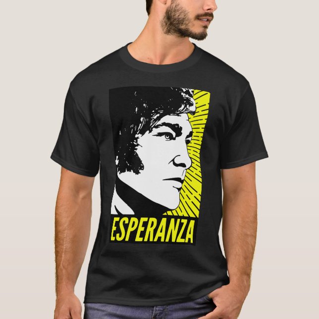 Javier Milei Esperanza Poster T-Shirt (Vorderseite)