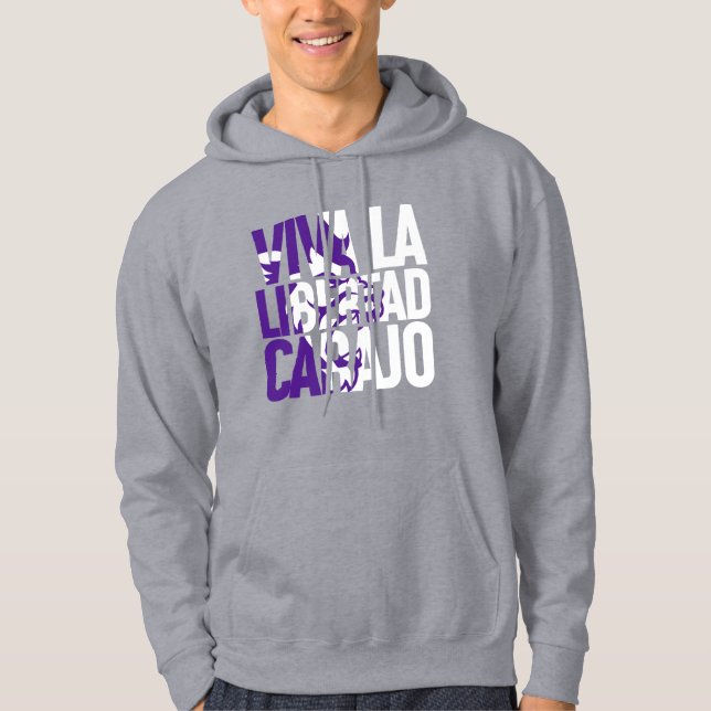 Javier Milei Viva La Libertad Carajo Lion Text V2 Hoodie (Vorderseite)