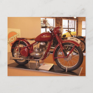 Jawa 250 Oldtimer-Motorrad MOTO Museum St Louis Postkarte