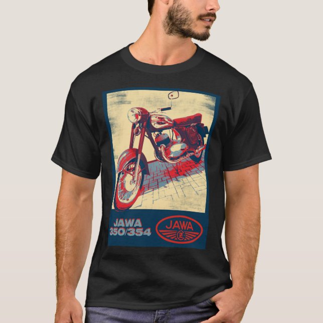 JAWA 350, 354 - 1956 Klassischer T - Shirt (Vorderseite)