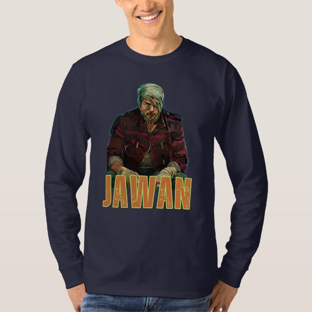 Jawan Movie l Shahrukh Khan Fan Club l King Khan T-Shirt (Vorderseite)