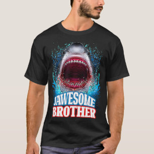 Jawesome Brother Sibling Great White Shark Animal T-Shirt