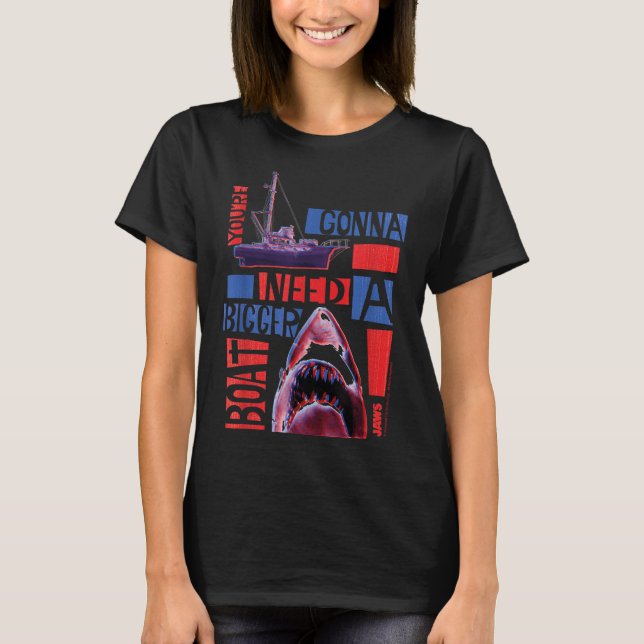 Jaws 2025 brauchen ein größeres Boot T-Shirt (Vorderseite)