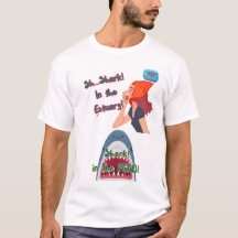 JAWS 50. Hai im Teich-T - Shirt