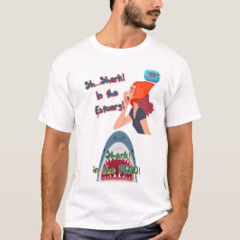 JAWS 50. Hai im Teich-T - Shirt
