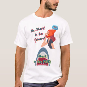 JAWS 50. Hai im Teich-T - Shirt