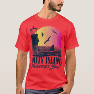 Jaws Amity Island heißt Sie willkommen im Leuchttu T-Shirt