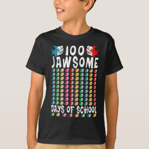 Jawsome Days of School Shark 100 th Day of School  T-Shirt