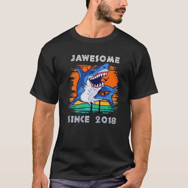 Jawsome Phantastisch seit 2018 Haisee Sea Fans B T-Shirt (Vorderseite)