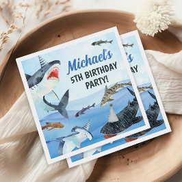 Jawsome Shark Under Sea Birthday Serviette