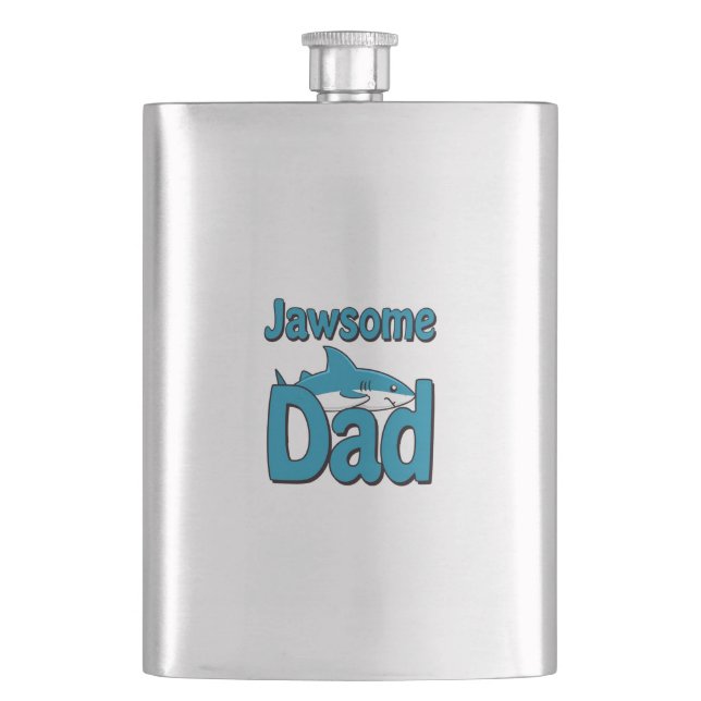 Jawsome Vater Flachmann (Vorderseite)